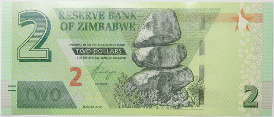 2 Dolary - Zimbabwe - 2019 rok
