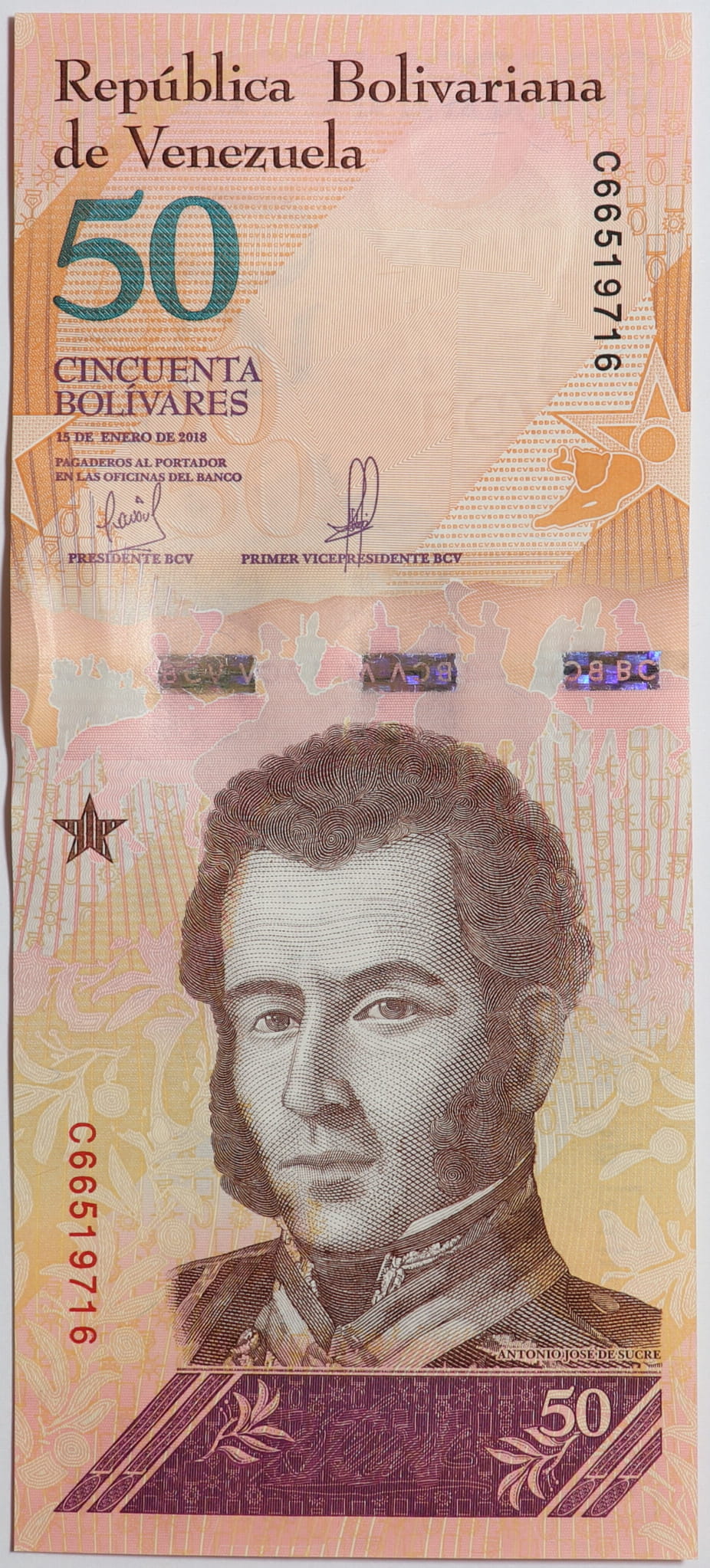 50 Boliwarów soberano - Wenezuela - 2018 rok