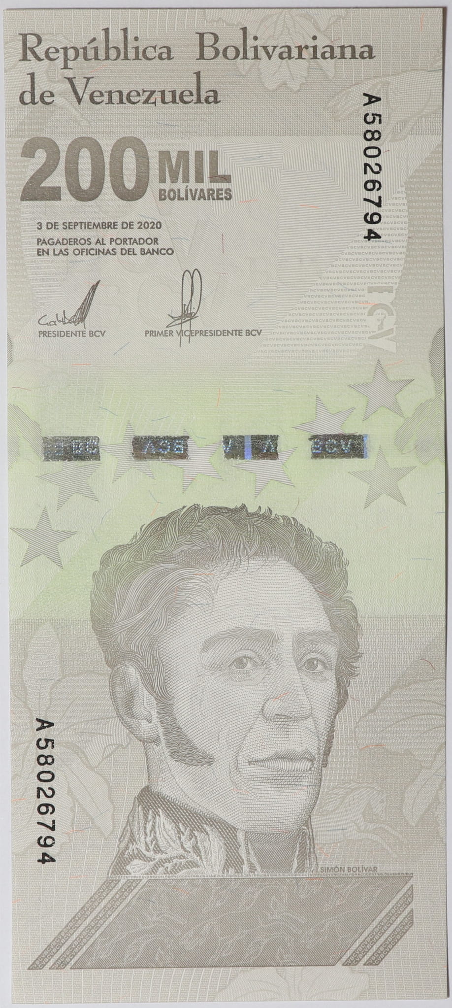 200 MIL Boliwarów - Wenezuela - 2020 rok