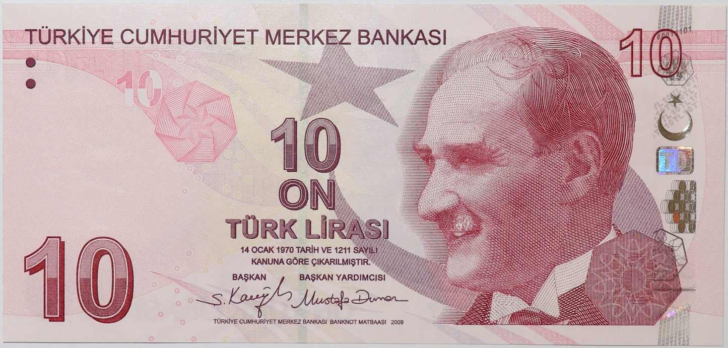 10 Lir - Turcja - 2009 rok