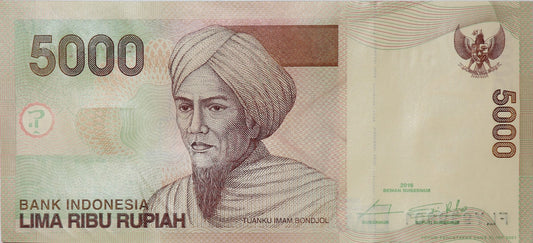 5000 Rupii - Indonezja - 2016 rok