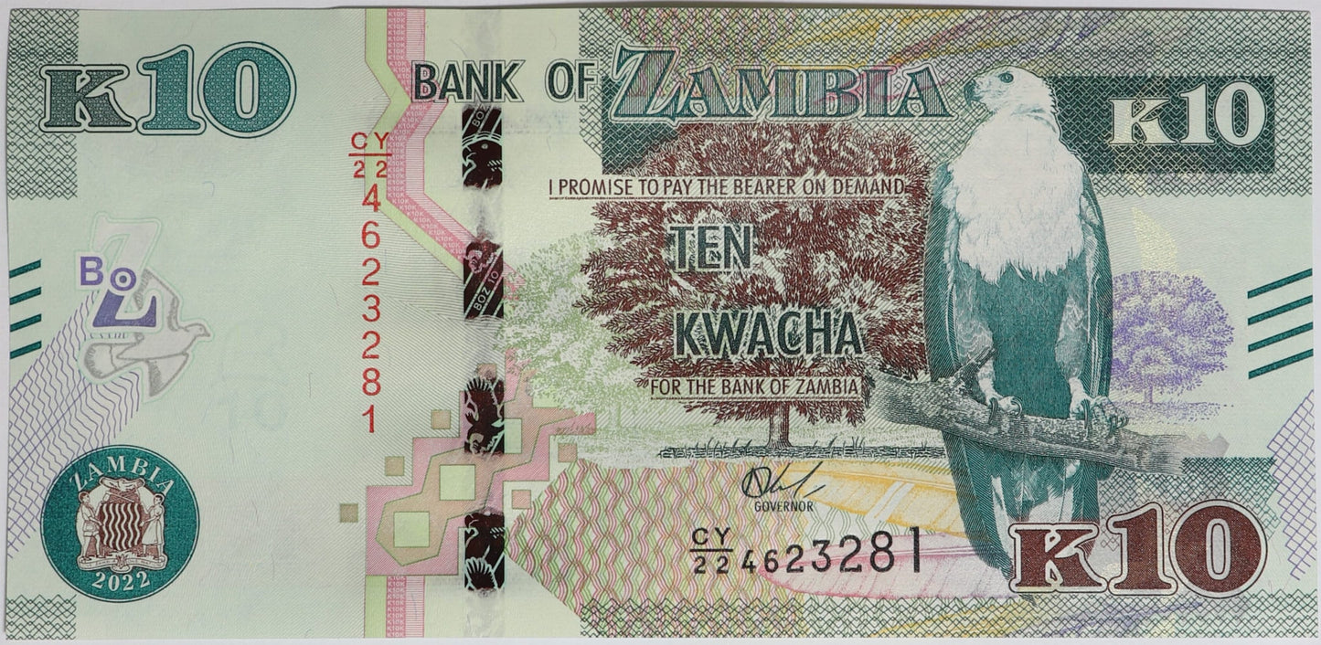 10 Kwacha - Zambia - 2022 rok