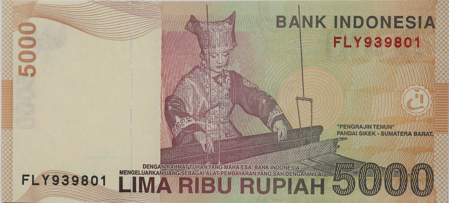 5000 Rupii - Indonezja - 2016 rok