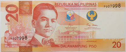 20 Pesos - Filipiny - 2022 rok