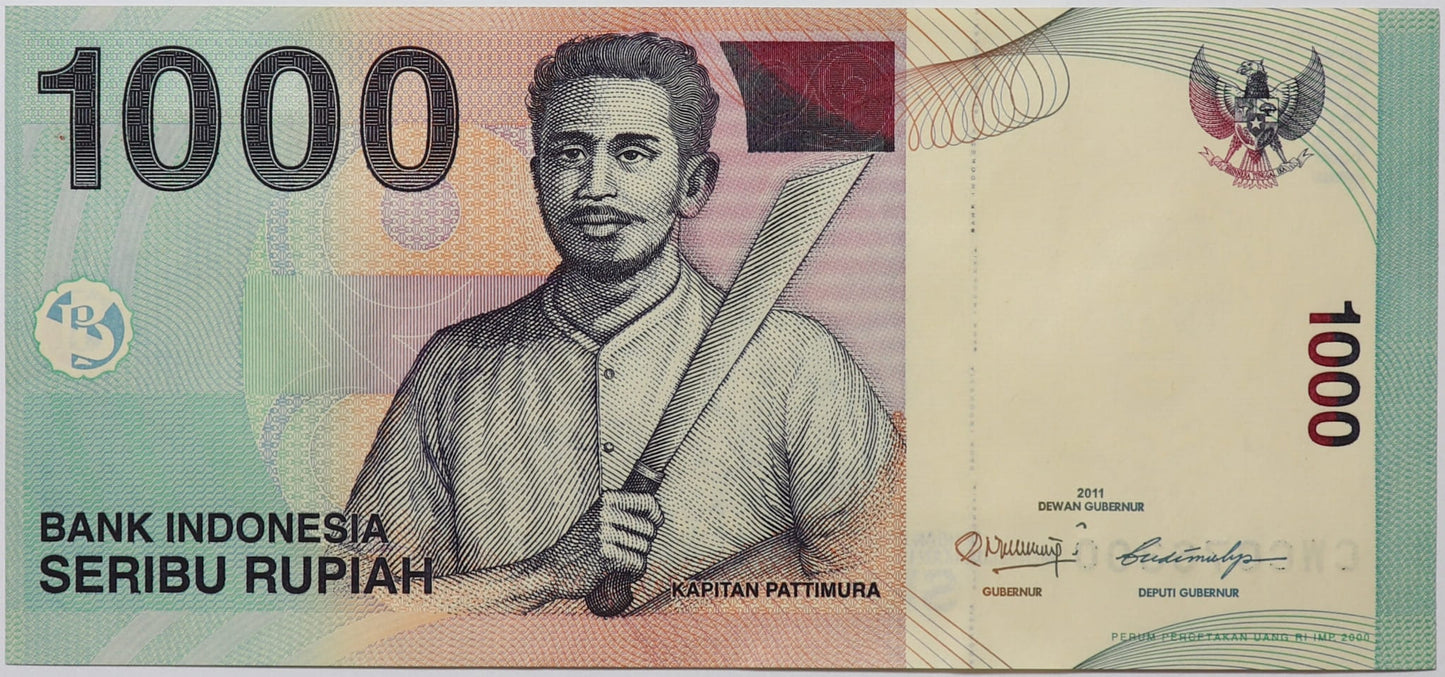 1000 Rupii - Indonezja - 2011 rok