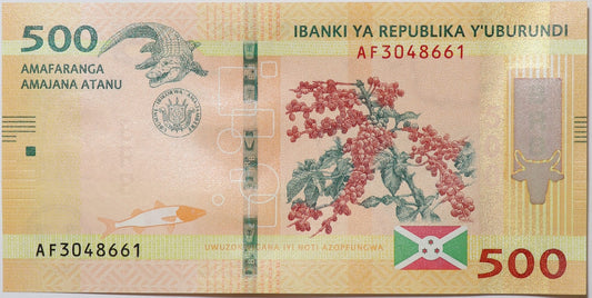 500 Franków - Burundi - 2018 rok
