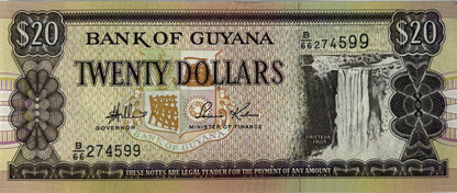 20 Dolarów - Gujana - Stan UNC