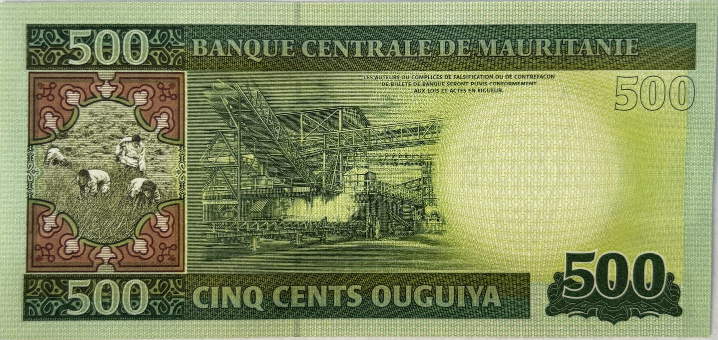 500 Cent Ouguiya - Mauretania - 2013 rok