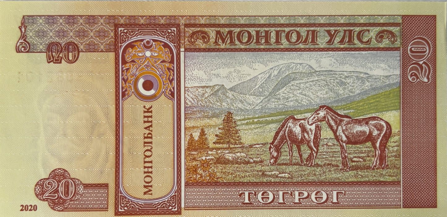 20 Tugrik - Mongolia - 2020 rok