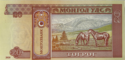 20 Tugrik - Mongolia - 2020 rok