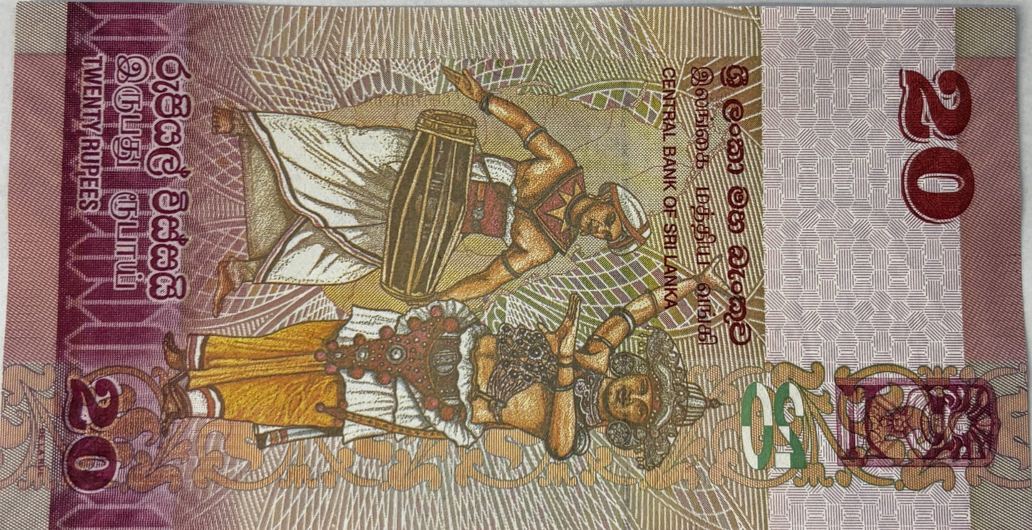 20 Rupii - Sri Lanka - 2020 rok