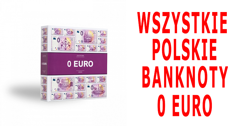 Zestaw Polskich Banknotów 0 Euro + Album + GRATIS